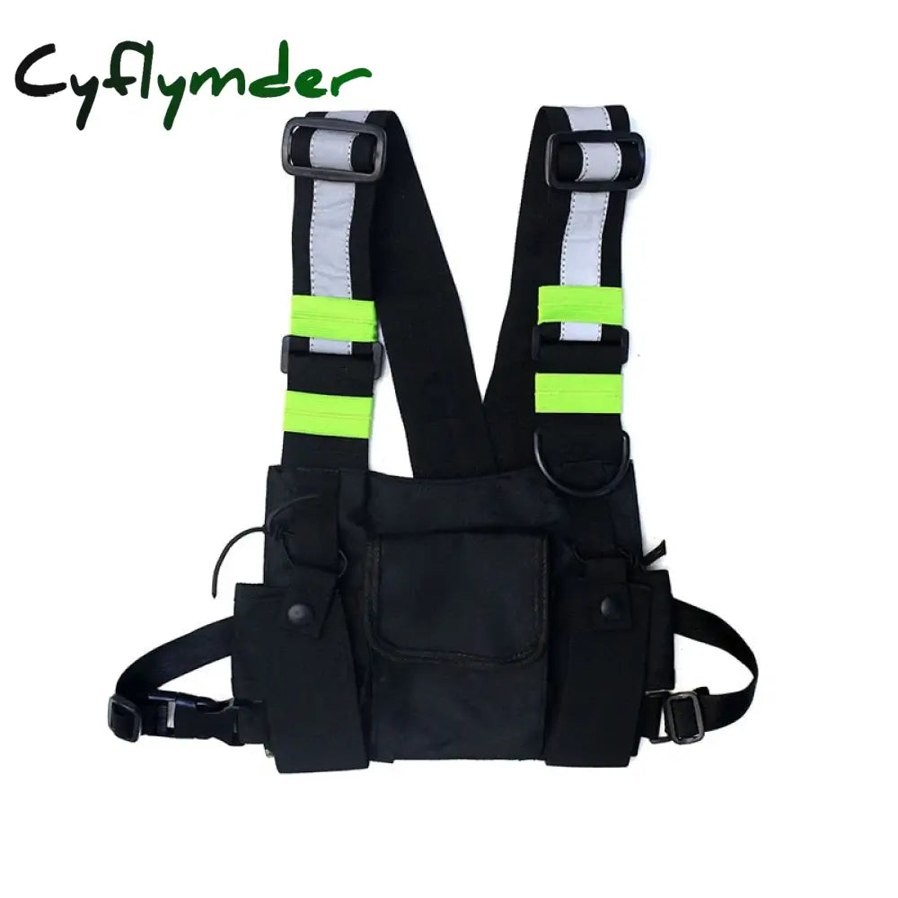 Cyflymder Functional Tactical Chest Bag For Woman Fashion Bullet Hip Hop Vest Streetwear Waist Pack