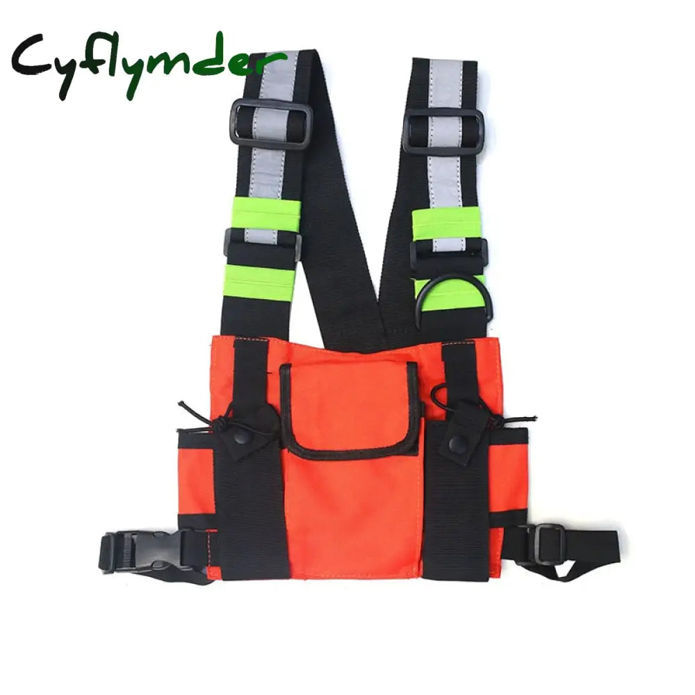 Cyflymder Functional Tactical Chest Bag For Woman Fashion Bullet Hip Hop Vest Streetwear Waist Pack