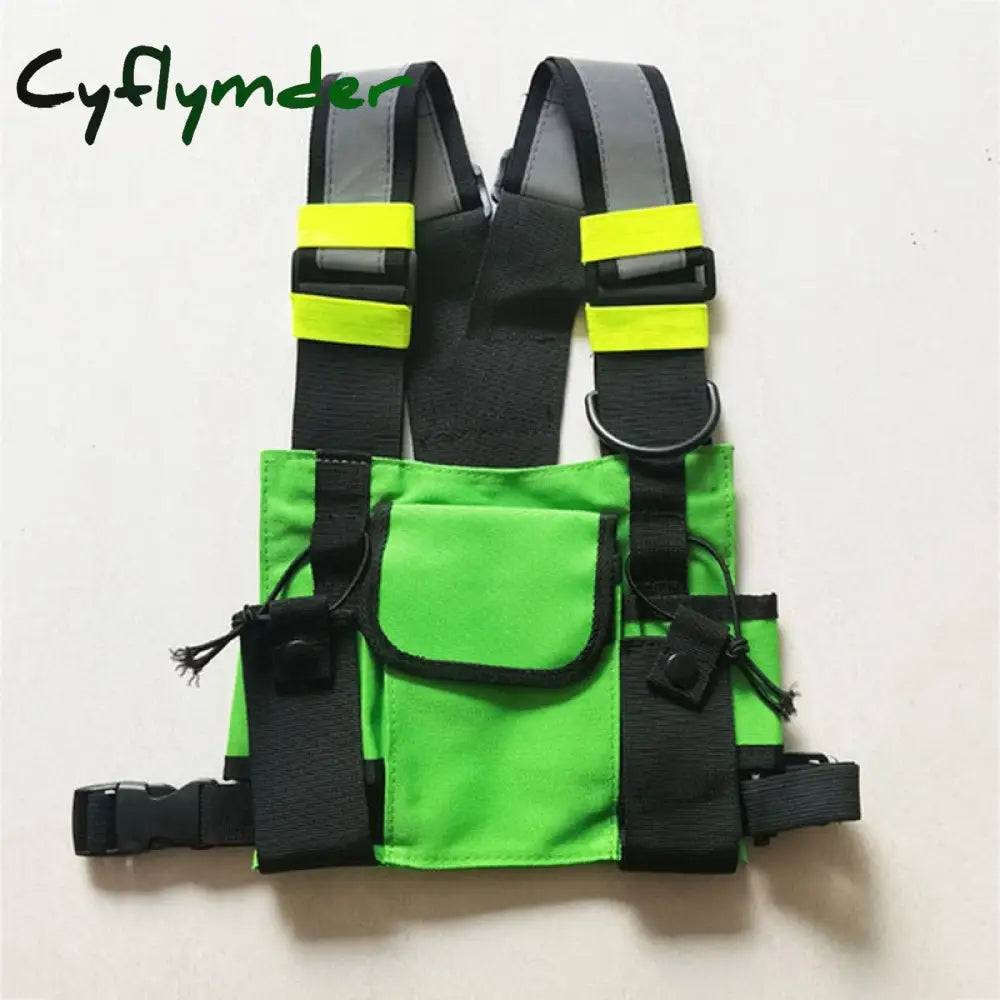 Cyflymder Functional Tactical Chest Bag For Woman Fashion Bullet Hip Hop Vest Streetwear Waist Pack