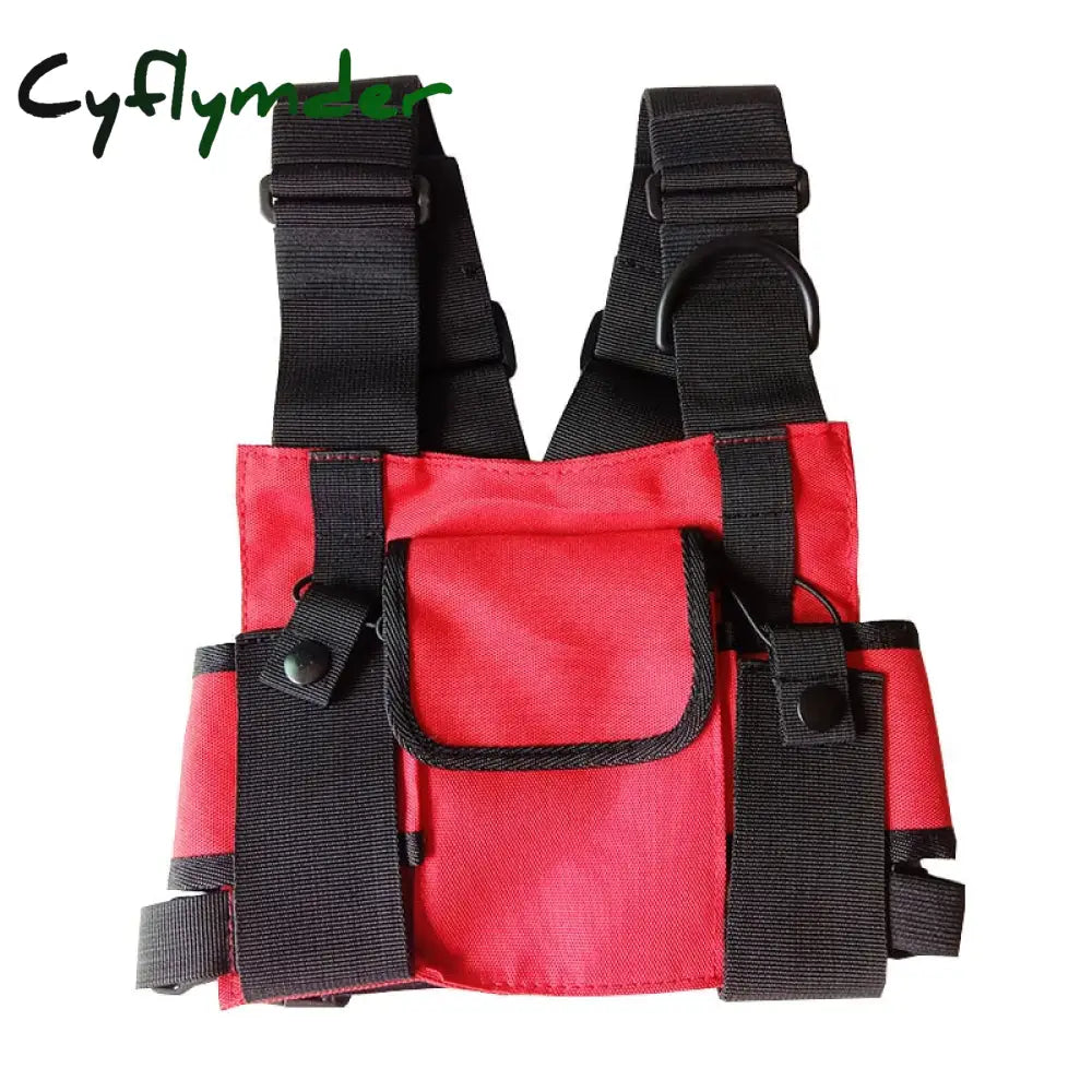 Cyflymder Functional Tactical Chest Bag For Woman Fashion Bullet Hip Hop Vest Streetwear Waist Pack