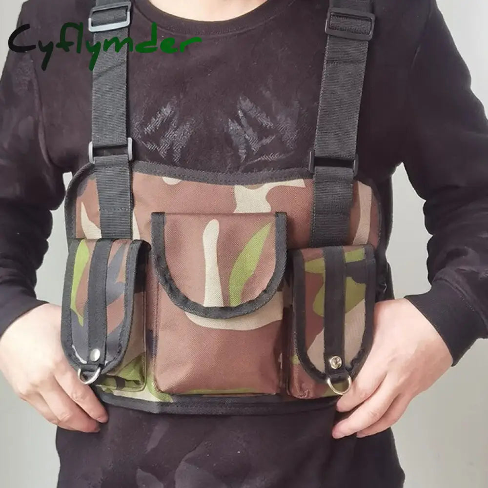 Cyflymder Functional Tactical Chest Bag For Woman Fashion Bullet Hip Hop Vest Streetwear Waist Pack