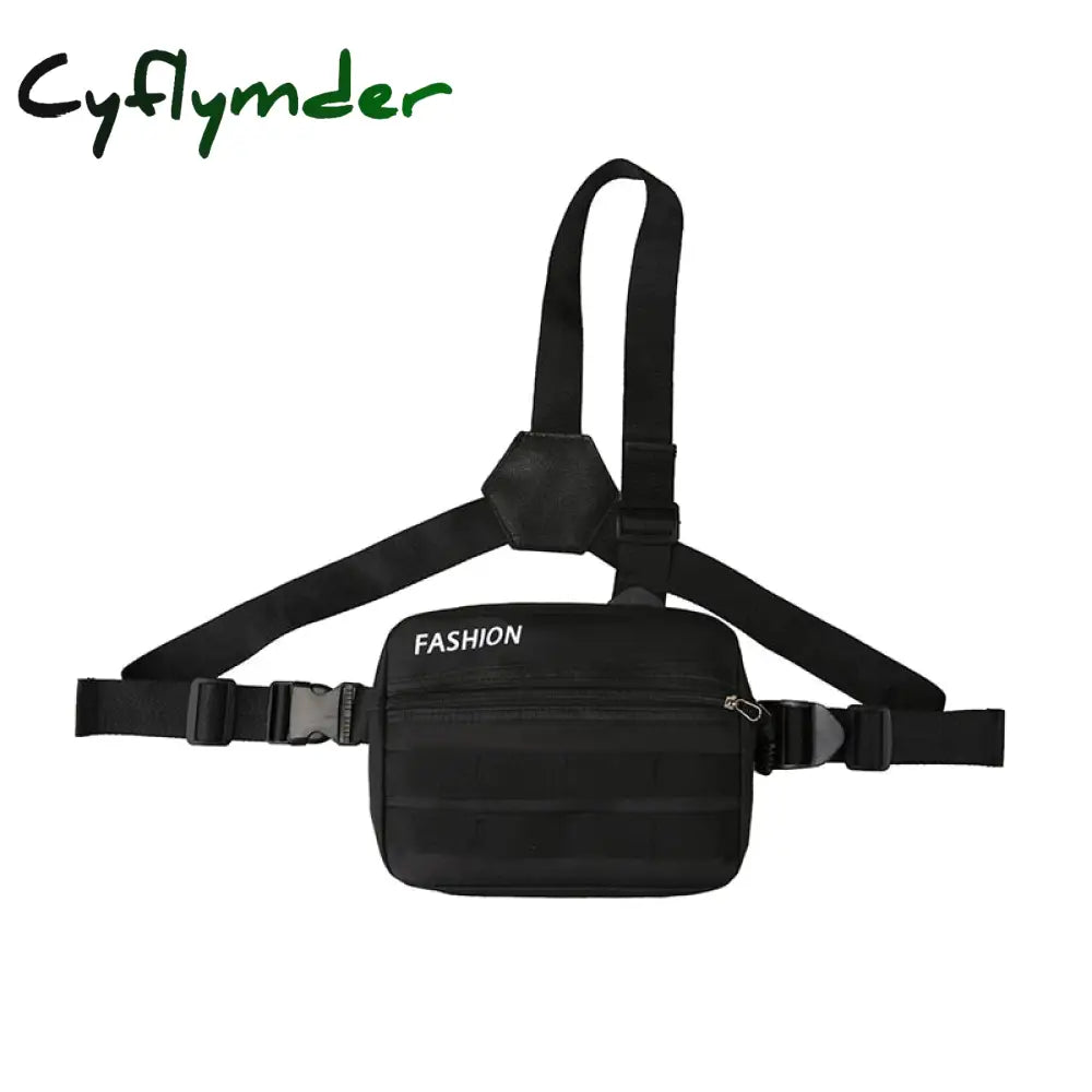 Cyflymder Functional Tactical Chest Bag For Woman Fashion Bullet Hip Hop Vest Streetwear Waist Pack