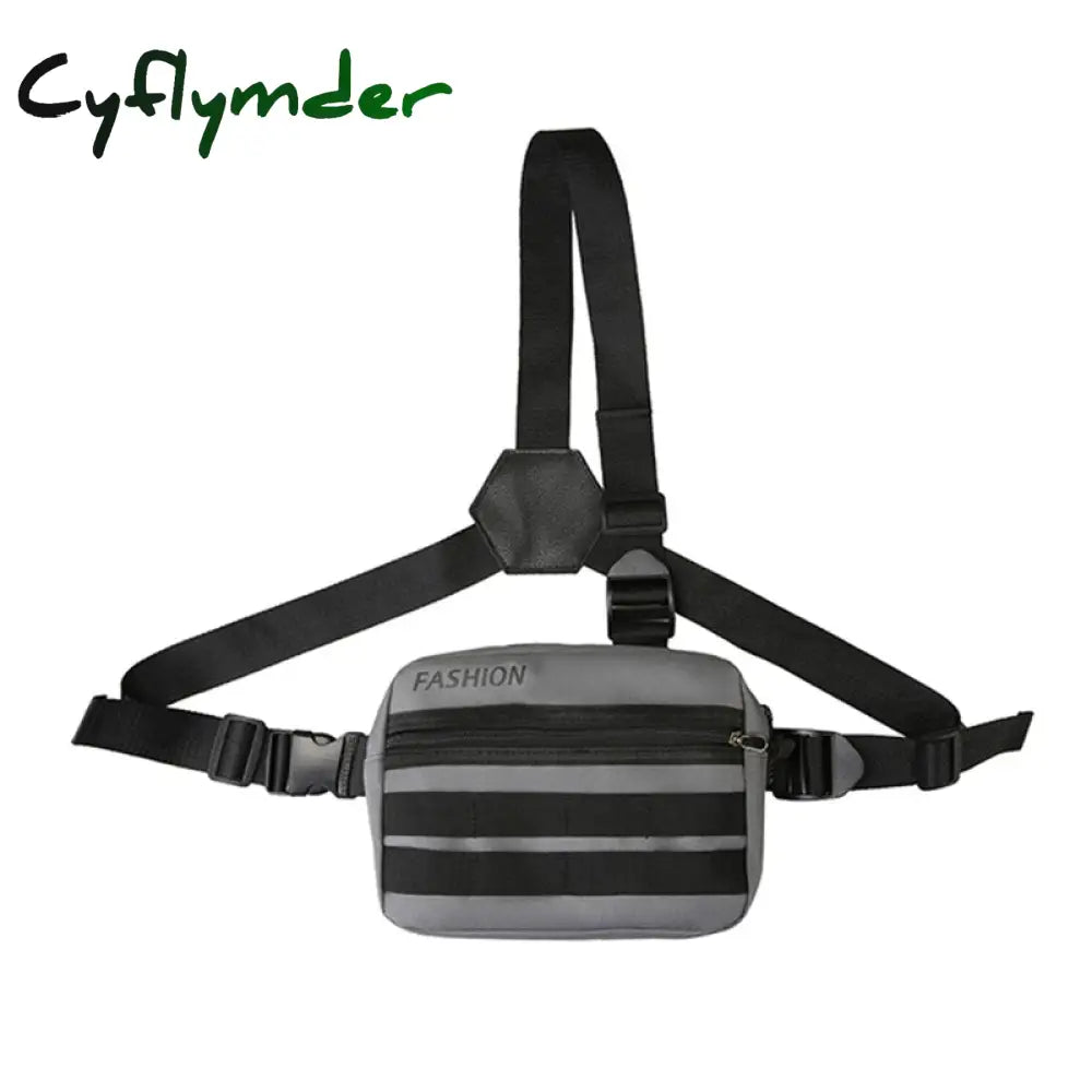 Cyflymder Functional Tactical Chest Bag For Woman Fashion Bullet Hip Hop Vest Streetwear Waist Pack