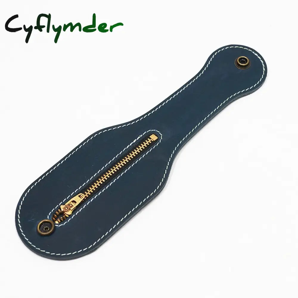 Cyflymder Genuine Leather Coin Purse Men Boston Racket Sap Jacksap Vintage Cowhide Self Defense