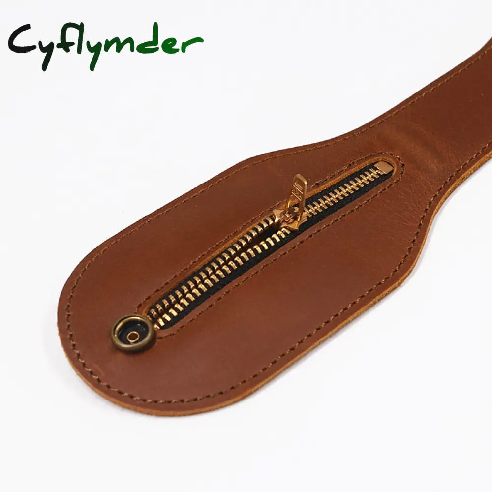 Cyflymder Genuine Leather Coin Purse Men Boston Racket Sap Jacksap Vintage Cowhide Self Defense