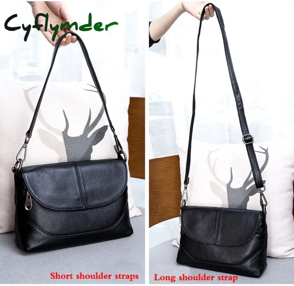 Cyflymder Genuine Leather Crossbody Bags For Women Ladies Shoulder New Fashion Handbags Female