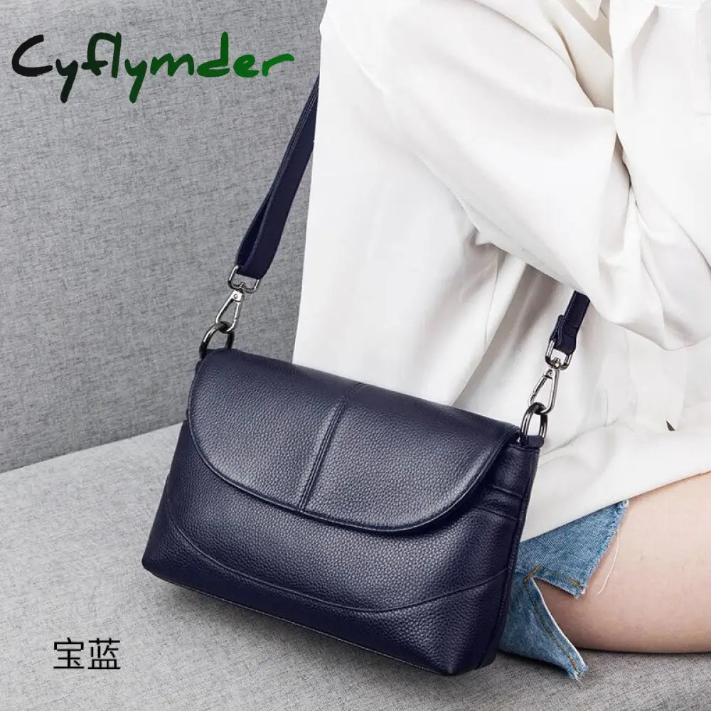 Cyflymder Genuine Leather Crossbody Bags For Women Ladies Shoulder New Fashion Handbags Female