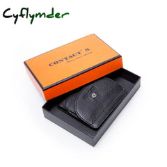 Cyflymder Genuine Leather Fashion Small Wallet Women Female Coin Purse Short Rfid Card Holder