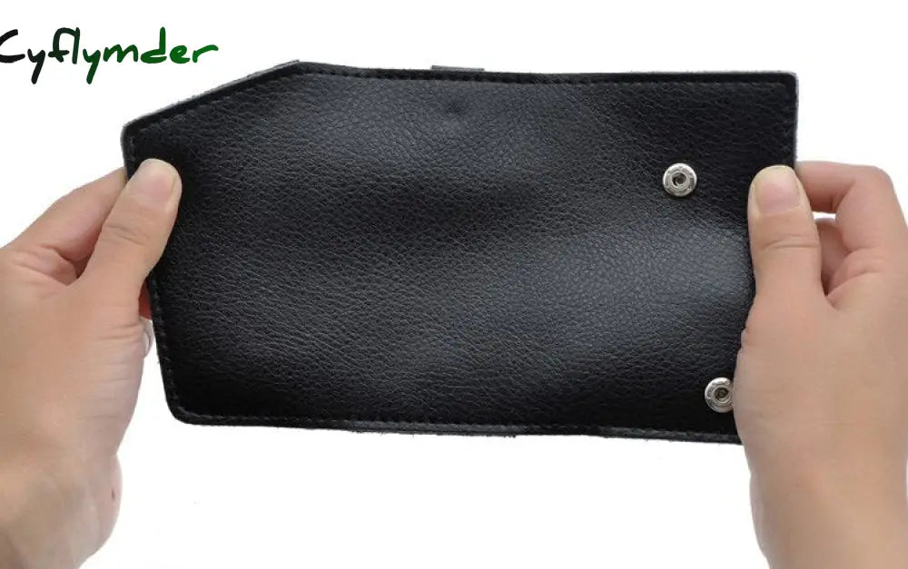 Cyflymder Genuine Leather Keychain Men Women Key Holder Organizer Pouch Cow Split Car Bag Wallet