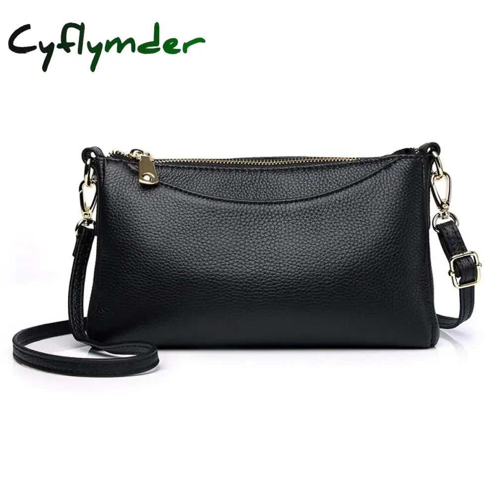 Cyflymder Genuine Leather Mini Clutch Bag Fashion Small Crossbody Bags For Women Luxury Handbag