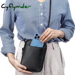 Cyflymder Genuine Leather One Shoulder Bag Women Luxury Crossbody Designer Small Handbag Lipstick