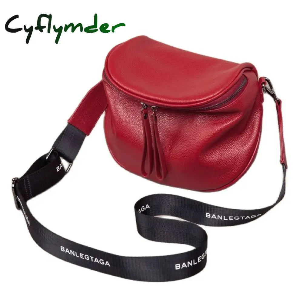 Cyflymder Genuine Leather Shoulder Bag Women’s Luxury Handbags Designer Fashion Crossbody Bags