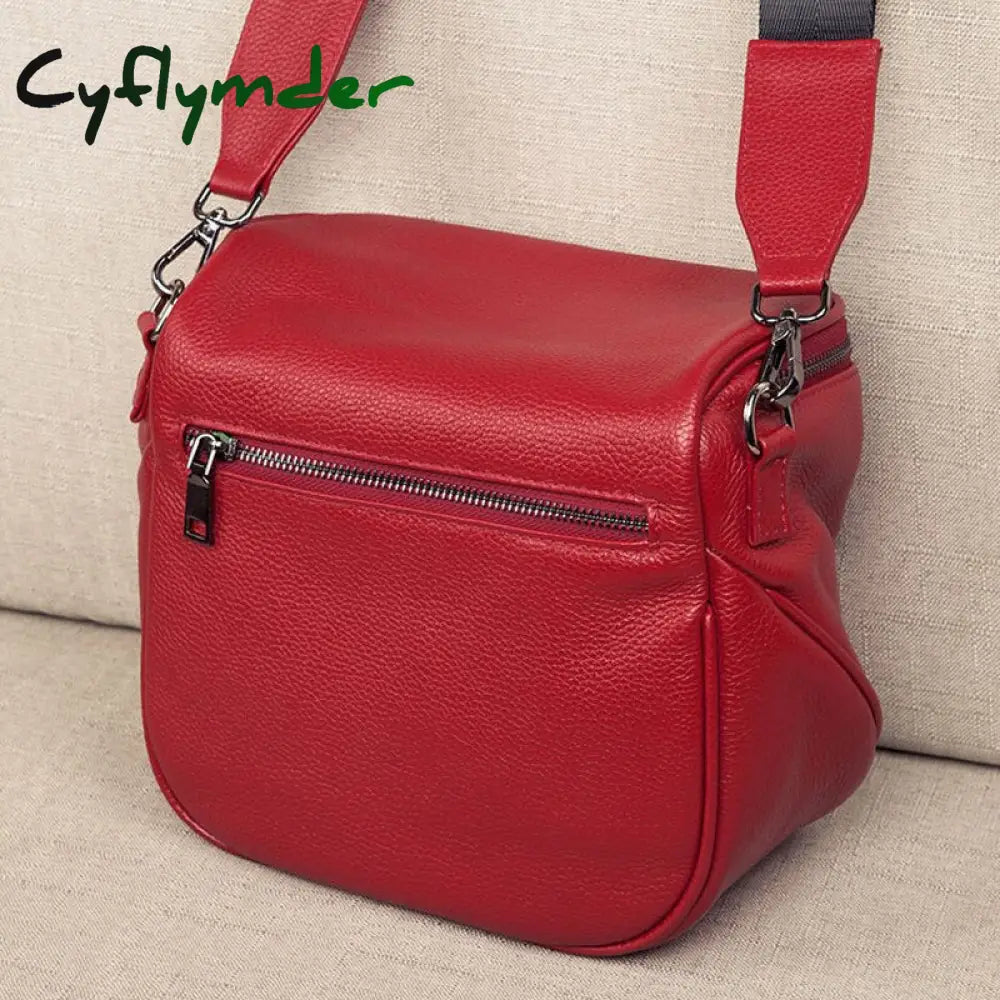 Cyflymder Genuine Leather Shoulder Bag Women’s Luxury Handbags Designer Fashion Crossbody Bags