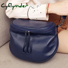 Cyflymder Genuine Leather Shoulder Bag Women’s Luxury Handbags Designer Fashion Crossbody Bags