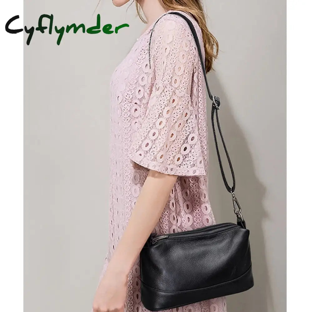 Cyflymder Genuine Leather Shoulder Bag Women’s Luxury Handbags Fashion Crossbody Bags For Women