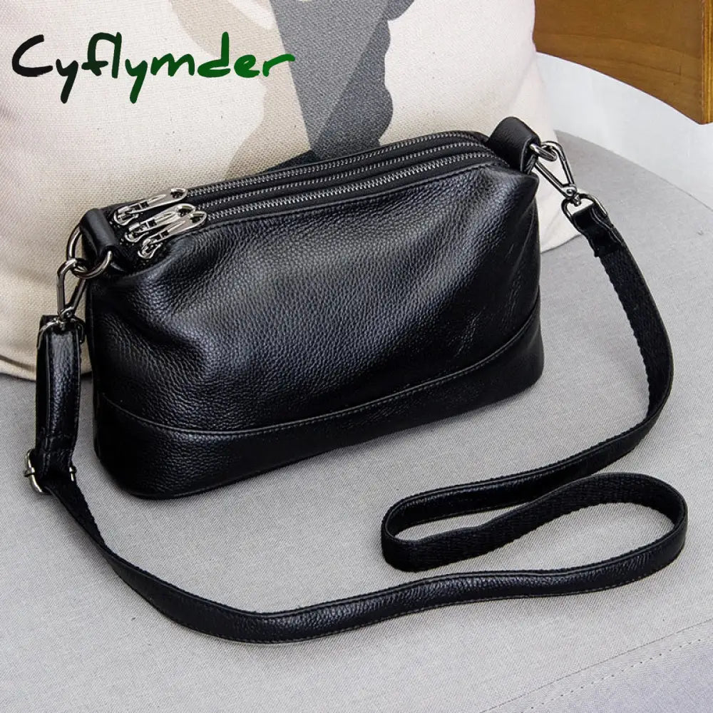 Cyflymder Genuine Leather Shoulder Bag Women’s Luxury Handbags Fashion Crossbody Bags For Women