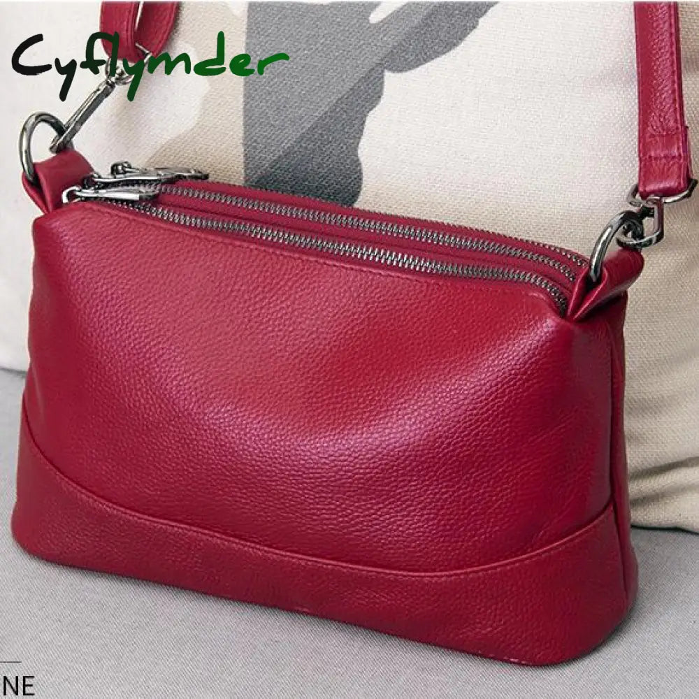 Cyflymder Genuine Leather Shoulder Bag Women’s Luxury Handbags Fashion Crossbody Bags For Women