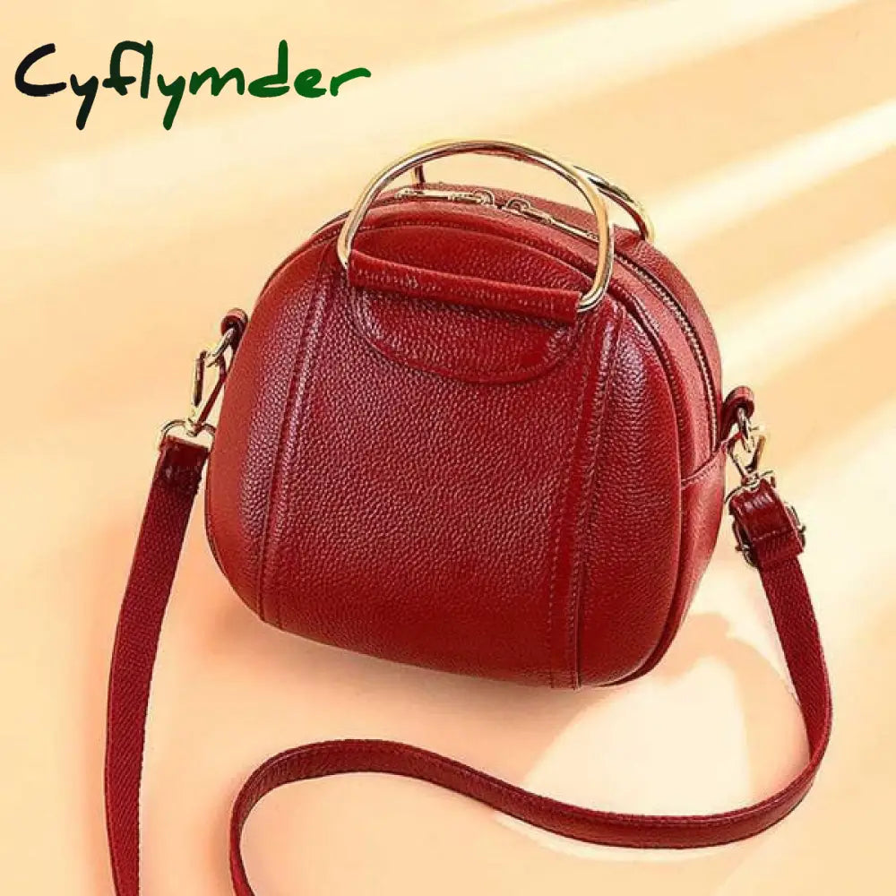 Cyflymder Genuine Leather Shoulder Bag Women’s Luxury Handbags Fashion Crossbody Bags For Women