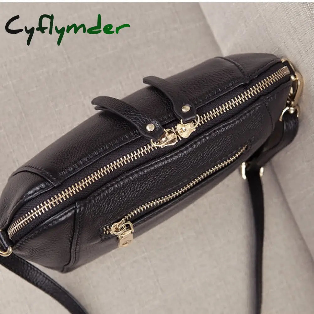 Cyflymder Genuine Leather Shoulder Bags For Women Luxury Handbag Fashion Ladies Shopping Totes