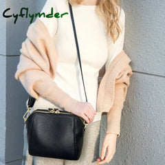 Cyflymder Genuine Leather Shoulder Bags For Women Luxury Handbag Fashion Ladies Shopping Totes