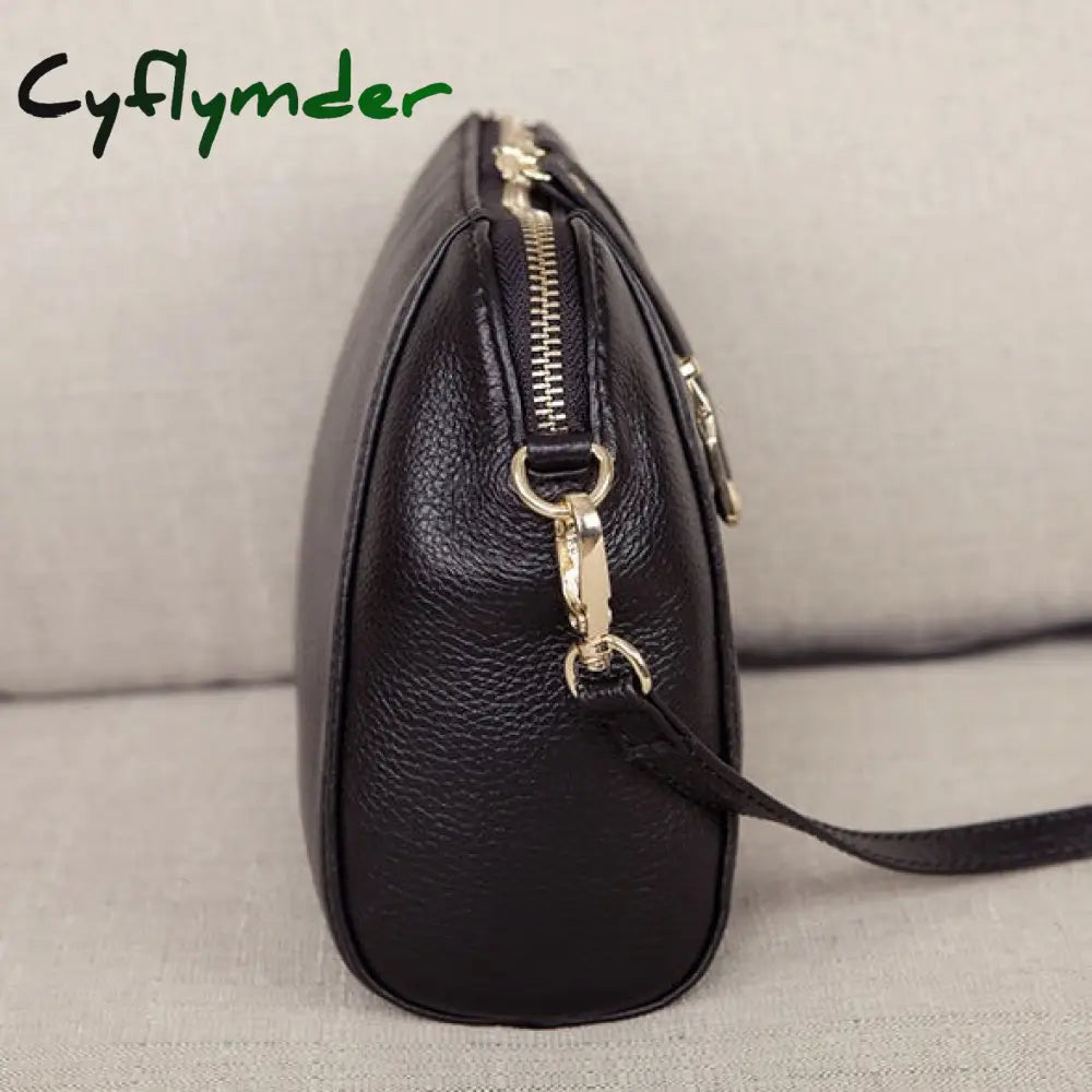 Cyflymder Genuine Leather Shoulder Bags For Women Luxury Handbag Fashion Ladies Shopping Totes