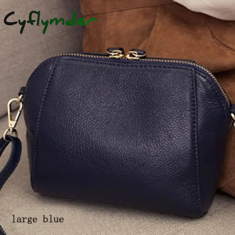 Cyflymder Genuine Leather Shoulder Bags For Women Luxury Handbag Fashion Ladies Shopping Totes