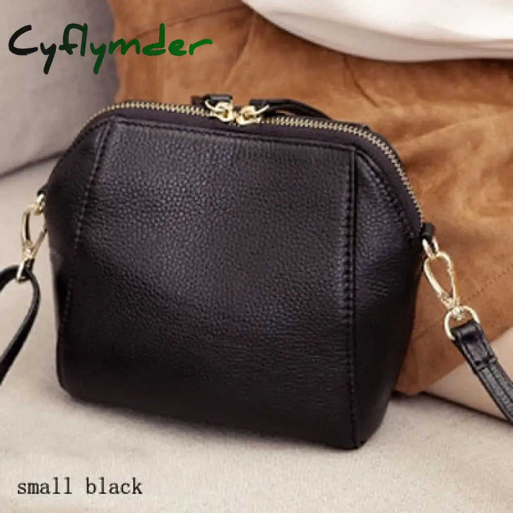 Cyflymder Genuine Leather Shoulder Bags For Women Luxury Handbag Fashion Ladies Shopping Totes