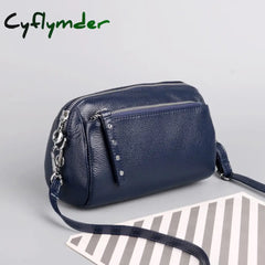 Cyflymder Genuine Leather Small Crossbody Bags For Women Shoulder Bag Female Clutch Evening