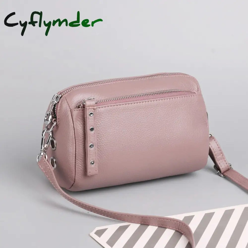 Cyflymder Genuine Leather Small Crossbody Bags For Women Shoulder Bag Female Clutch Evening