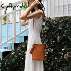 Cyflymder Genuine Leather Tassel Shoulder Bag Women Luxury Purse Ladies Small Crossbody Bags