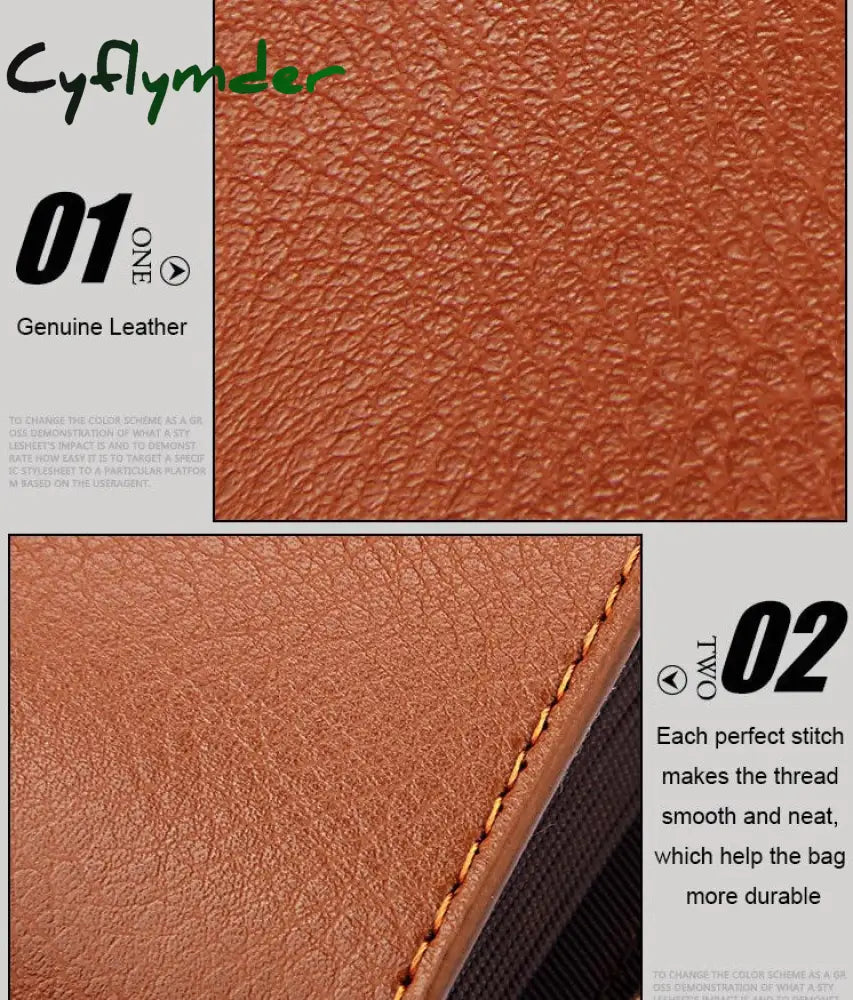 Cyflymder Genuine Leather Unisex Business Card Holder Wallet Bank Credit Case Id Bag Men Women