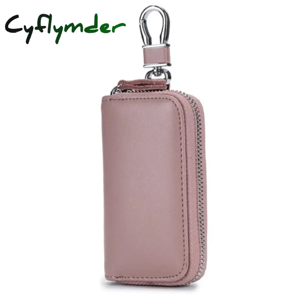 Cyflymder Genuine Leather Unisex Key Wallet Multifunction Keys Organizer Fashion Men Car Holders