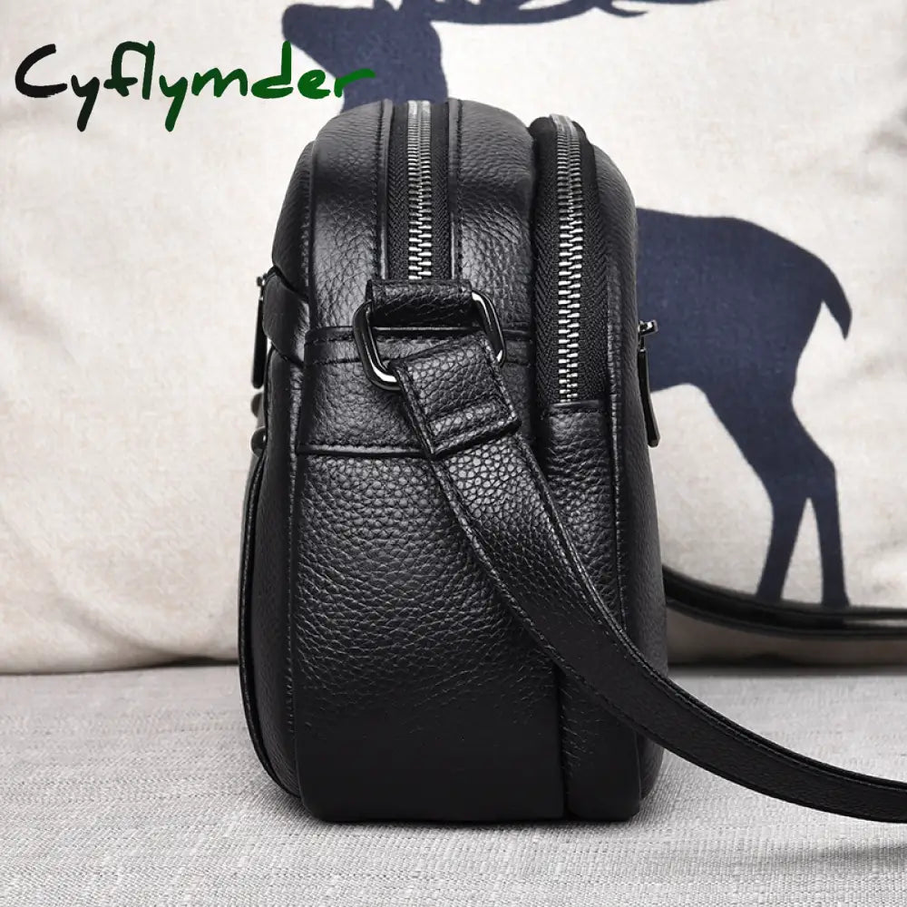 Cyflymder Genuine Leather Women Bag Luxury Design Handbag Purse Brand Fashion Mini Shoulder Bags