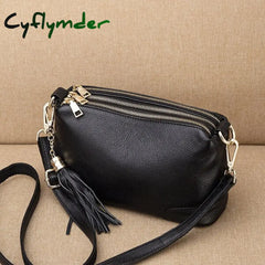 Cyflymder Genuine Leather Women Bag Shoulder Crossbody Luxury Handbags Fashion Ladies Female Large