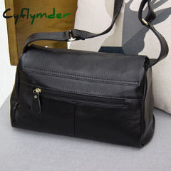 Cyflymder Genuine Leather Women’s Shoulder Bags Fashion Crossbody For Women Large Tote Purse