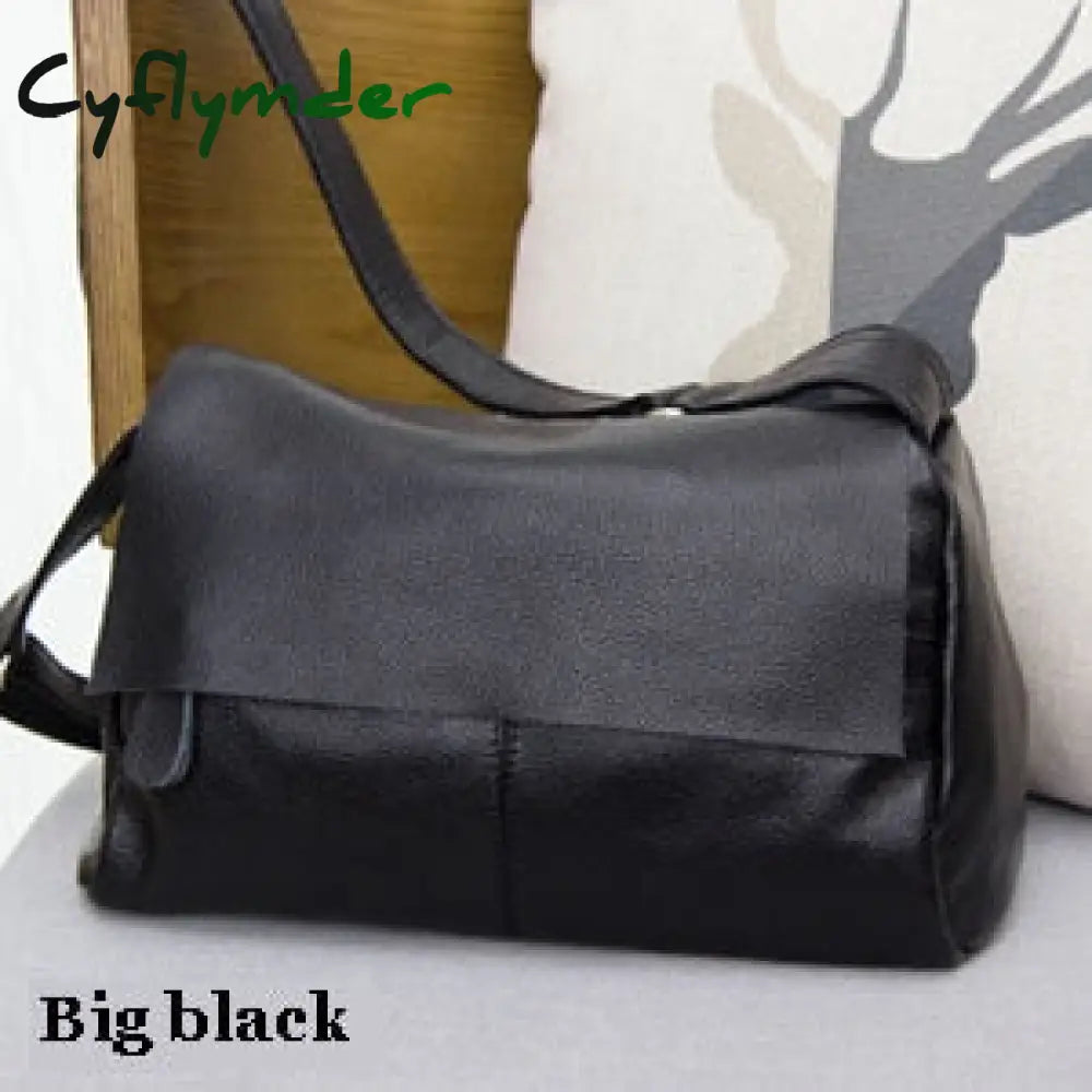 Cyflymder Genuine Leather Women’s Shoulder Bags Fashion Crossbody For Women Large Tote Purse