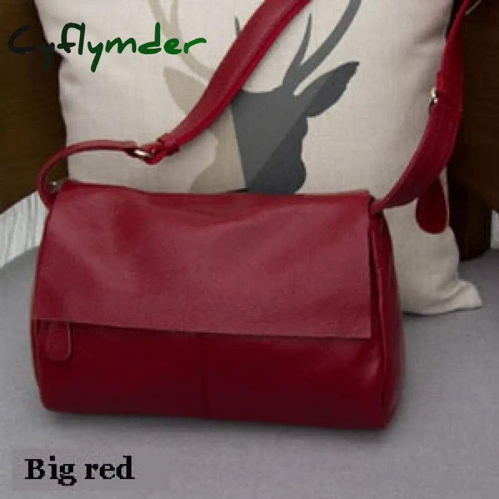 Cyflymder Genuine Leather Women’s Shoulder Bags Fashion Crossbody For Women Large Tote Purse