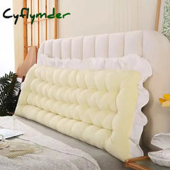 Cyflymder Giant Tatami Plush Cushion Soft Lace Headboard Neck Stuffed Pillow Body Bedside Back Bed Cushion Large