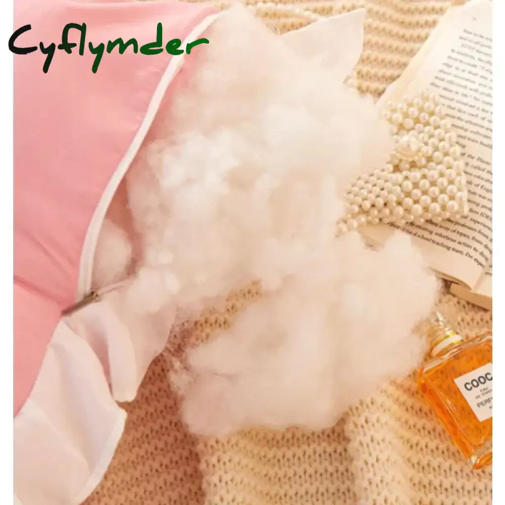 Cyflymder Giant Tatami Plush Cushion Soft Lace Headboard Neck Stuffed Pillow Body Bedside Back Bed Cushion Large