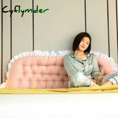 Cyflymder Giant Tatami Plush Cushion Soft Lace Headboard Neck Stuffed Pillow Body Bedside Back Bed Cushion Large