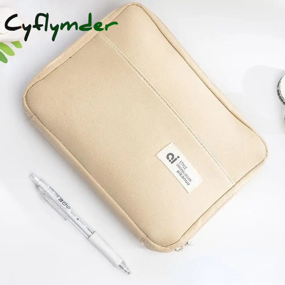 Cyflymder Girl Large Capacity Pencil Bag Aesthetic Stationery Supplies Children Pen Case Zipper
