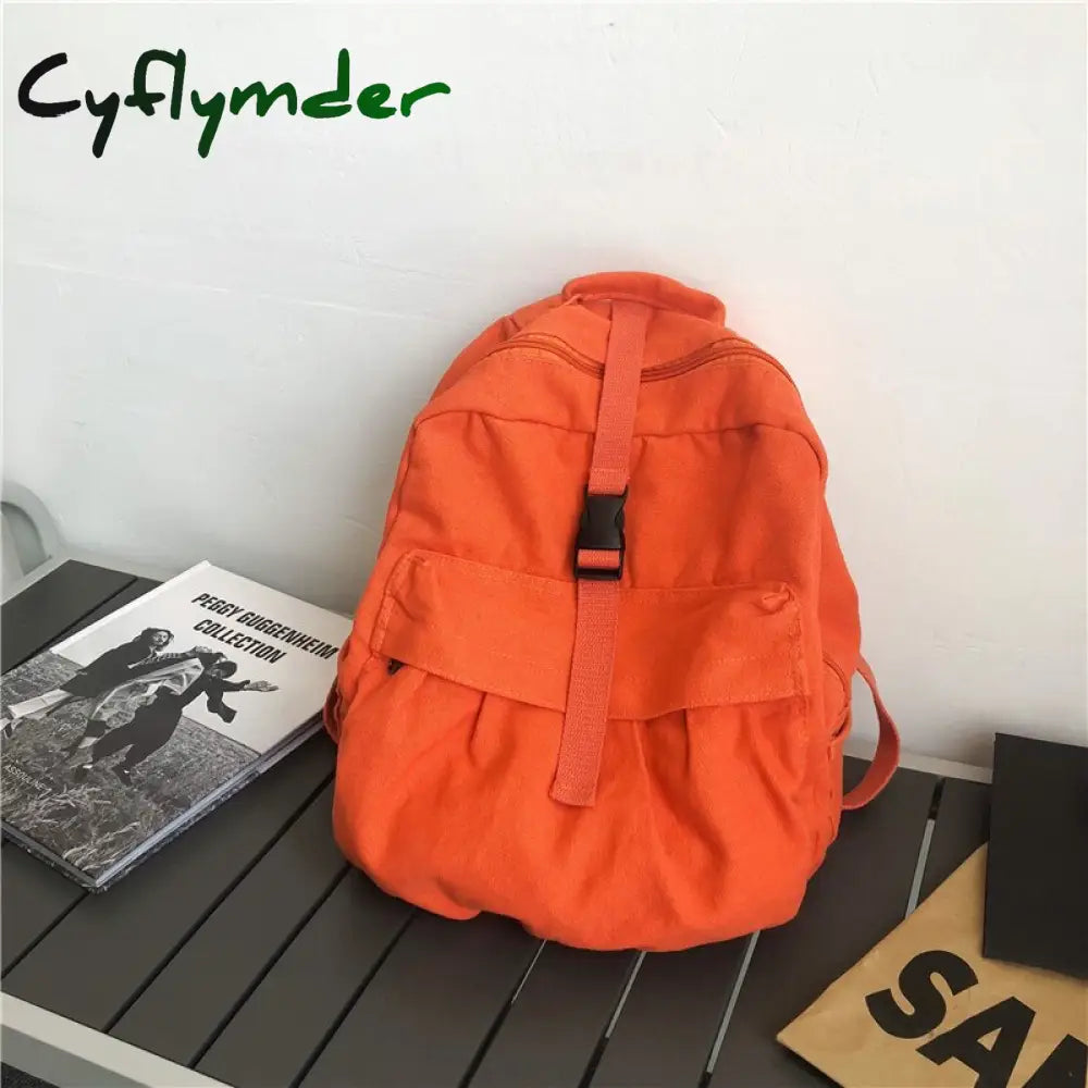 Cyflymder Girl Women Backpack School Bag Women’s Student Fashion Canvas Teenager Teenage Bagpack