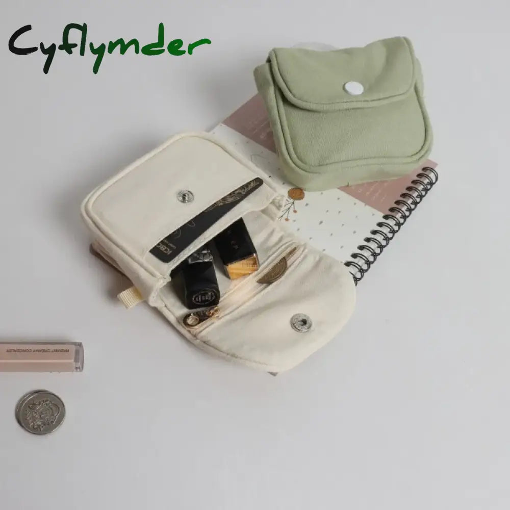 Cyflymder Girls Cute Cosmetic Makeup Napkin Pouch Storage Bag Portable Coin Purse Sanitary Pads