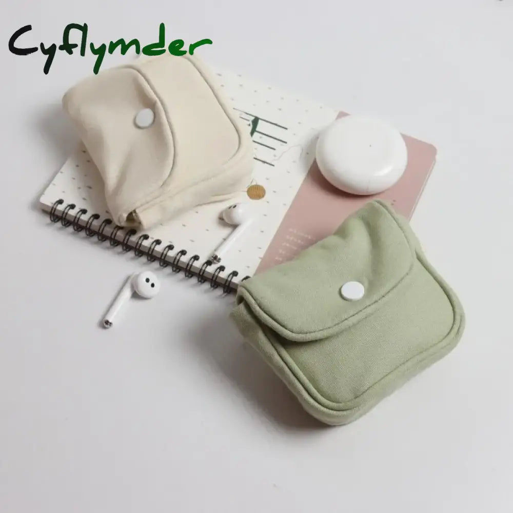 Cyflymder Girls Cute Cosmetic Makeup Napkin Pouch Storage Bag Portable Coin Purse Sanitary Pads