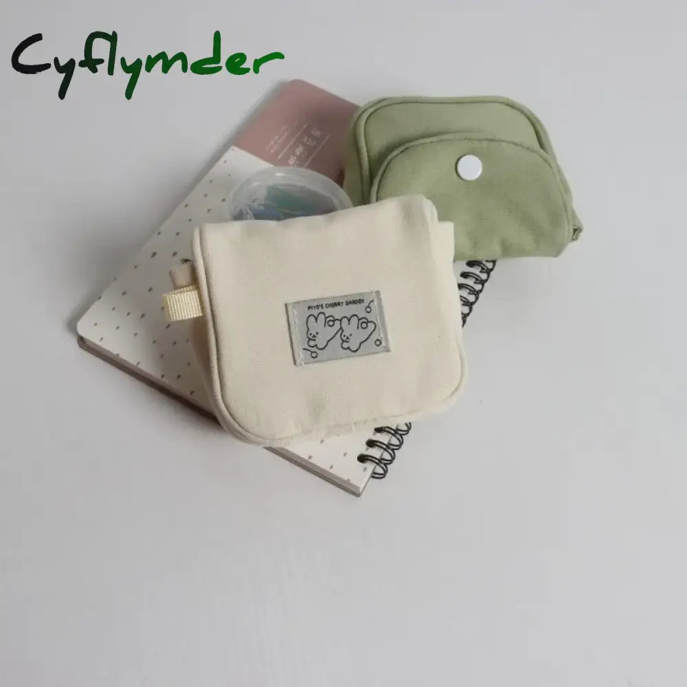 Cyflymder Girls Cute Cosmetic Makeup Napkin Pouch Storage Bag Portable Coin Purse Sanitary Pads