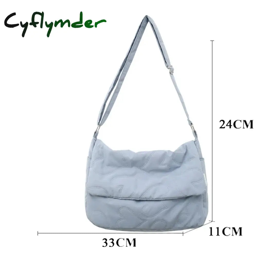 Cyflymder Girls Fashion Messenger Bag Casual Cute Bookbag Make Up College Shoulder Schoolbag Kawaii