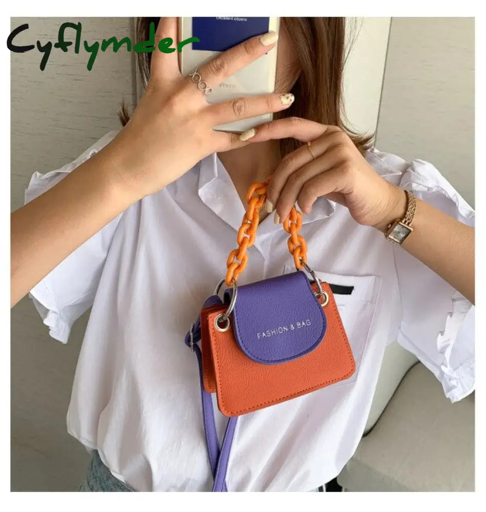 Cyflymder Girls Mini Purses And Handbags Leather Crossbody Bags For Women Small Coin Wallet Pouch