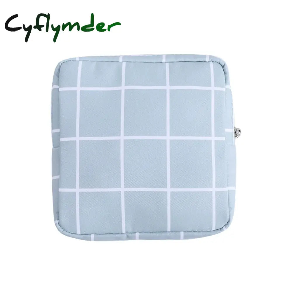 Cyflymder Girls Sanitary Napkin Pad Pouch Pu Leather Tampon Storage Bag Portable Makeup Lipstick