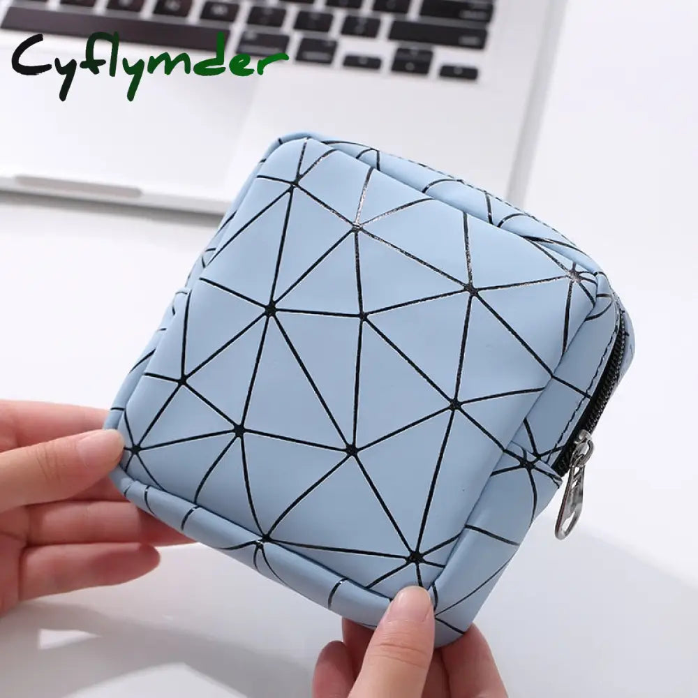 Cyflymder Girls Sanitary Napkin Pad Pouch Pu Leather Tampon Storage Bag Portable Makeup Lipstick