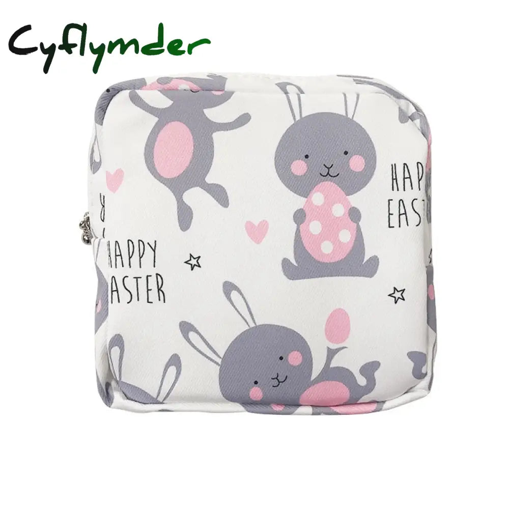 Cyflymder Girls Sanitary Napkin Pad Pouch Pu Leather Tampon Storage Bag Portable Makeup Lipstick